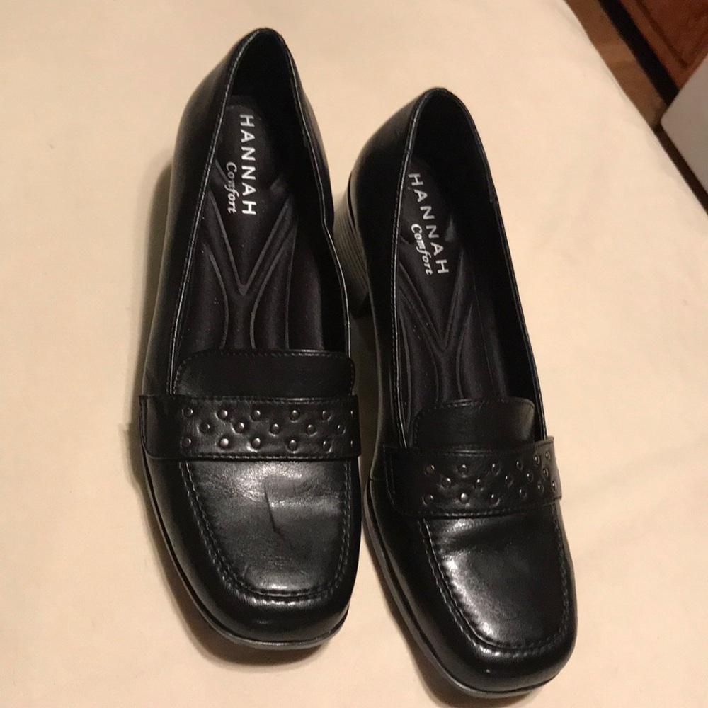 Hannah comfort black loafers